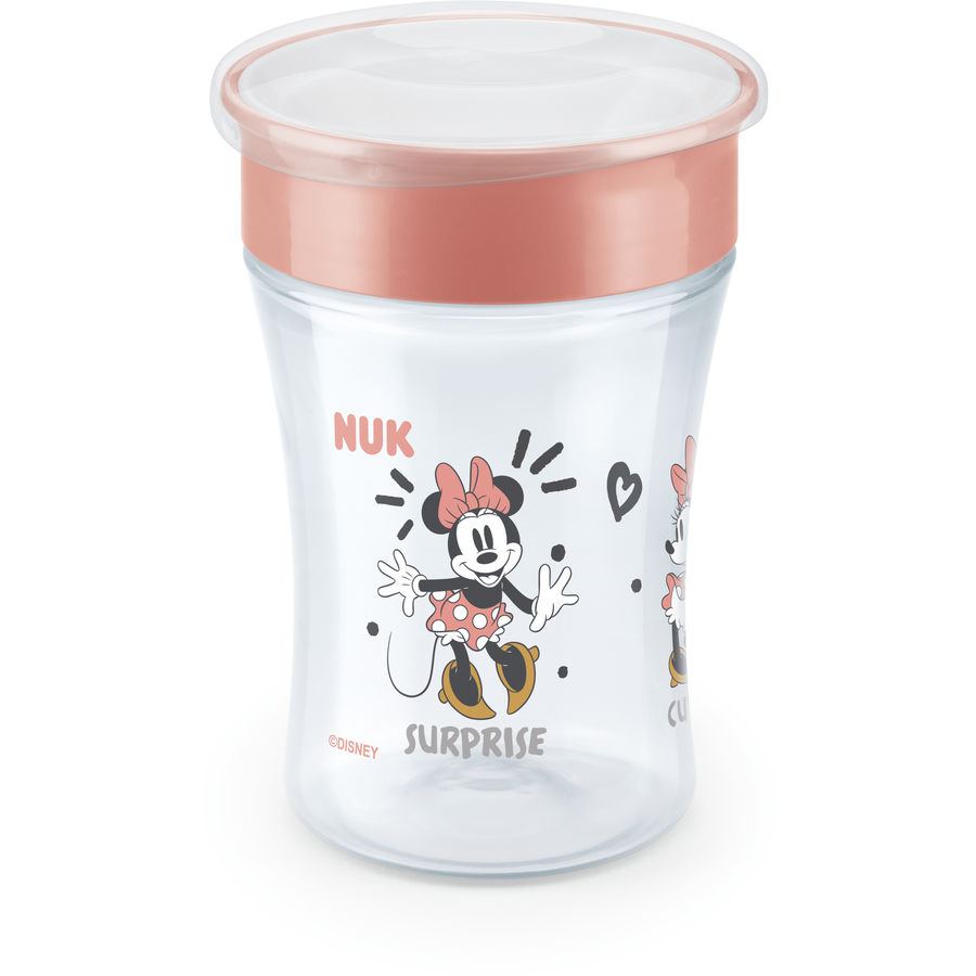 NUK Trinklernbecher Magic Cup Minnie Mouse mit 360°-Trinkrand ab dem 8. Monat, 230 ml rot