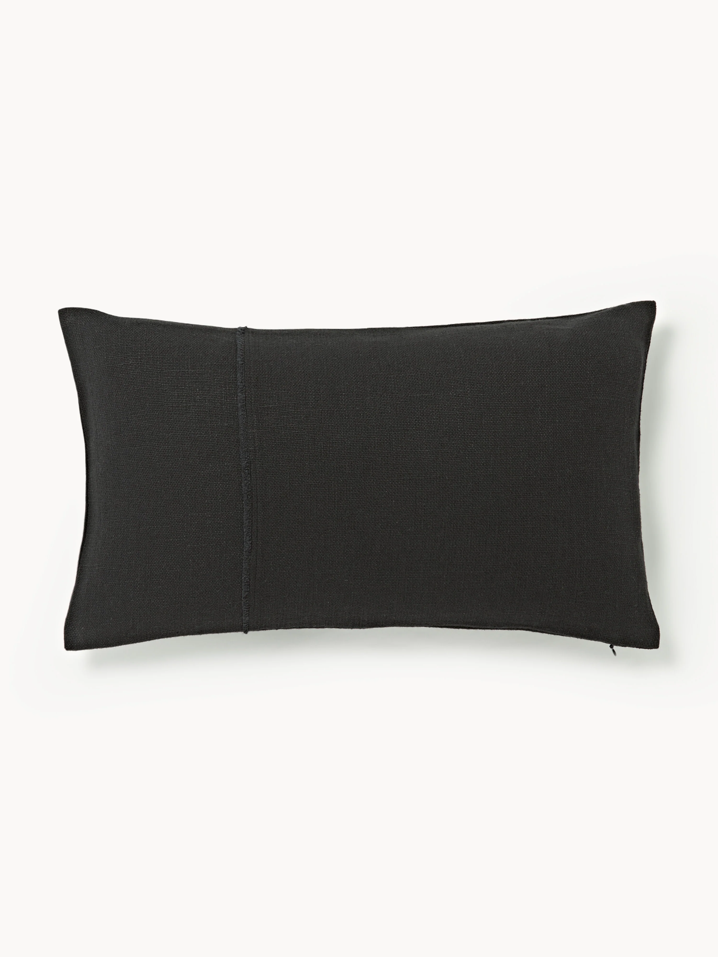 Katoenen kussenhoes Terre met decoratieve naad