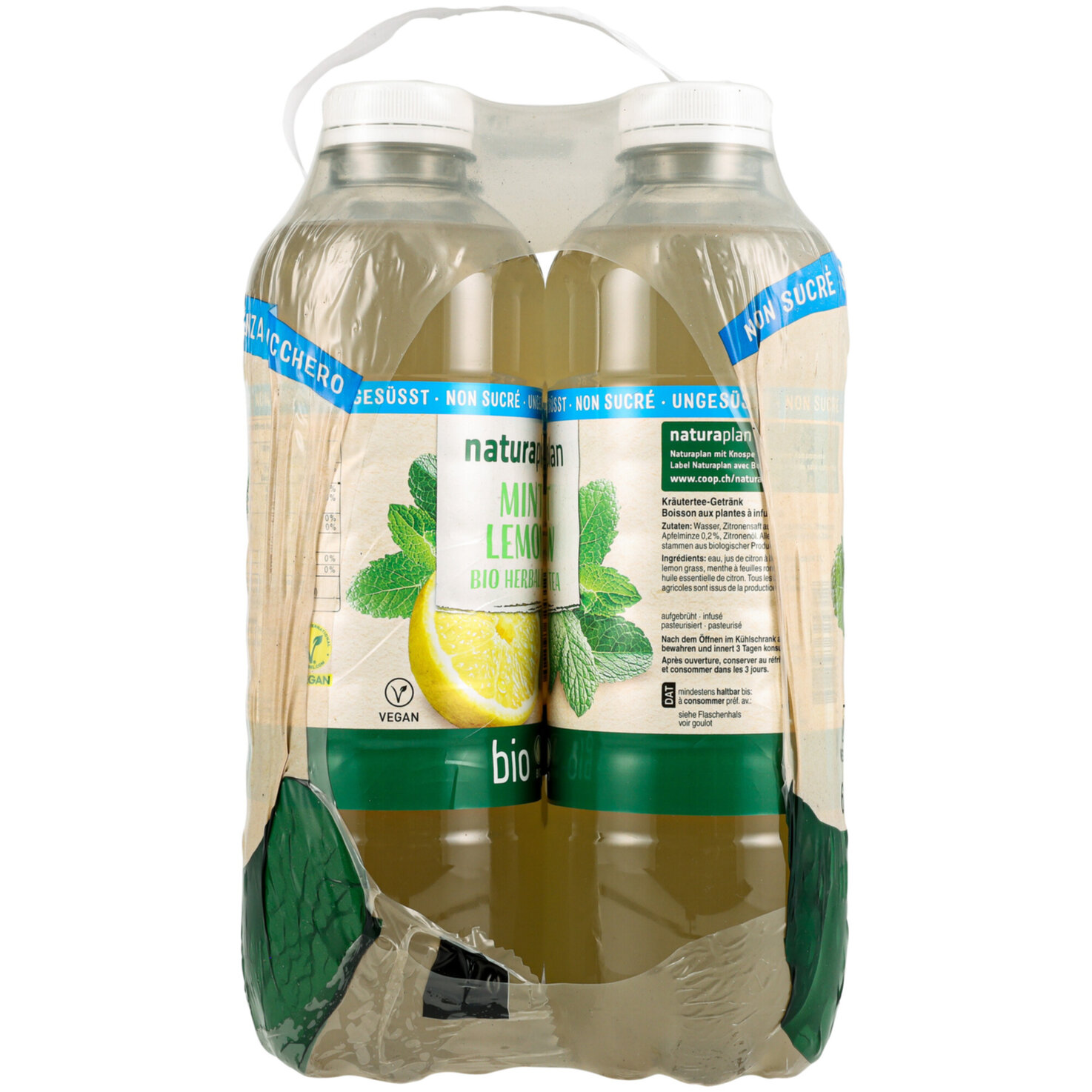 Naturaplan Bio Mint Lemon ohne Zuckerzusatz 6x1l