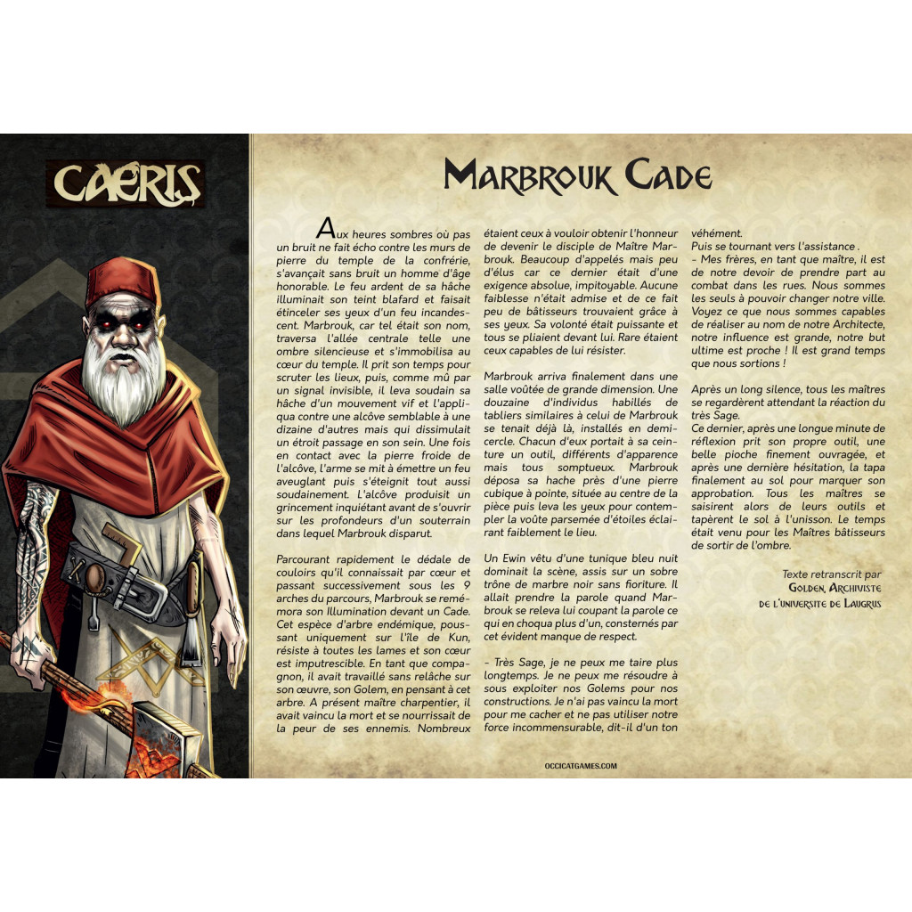 Caeris : Starter La Confrérie des bâtisseurs