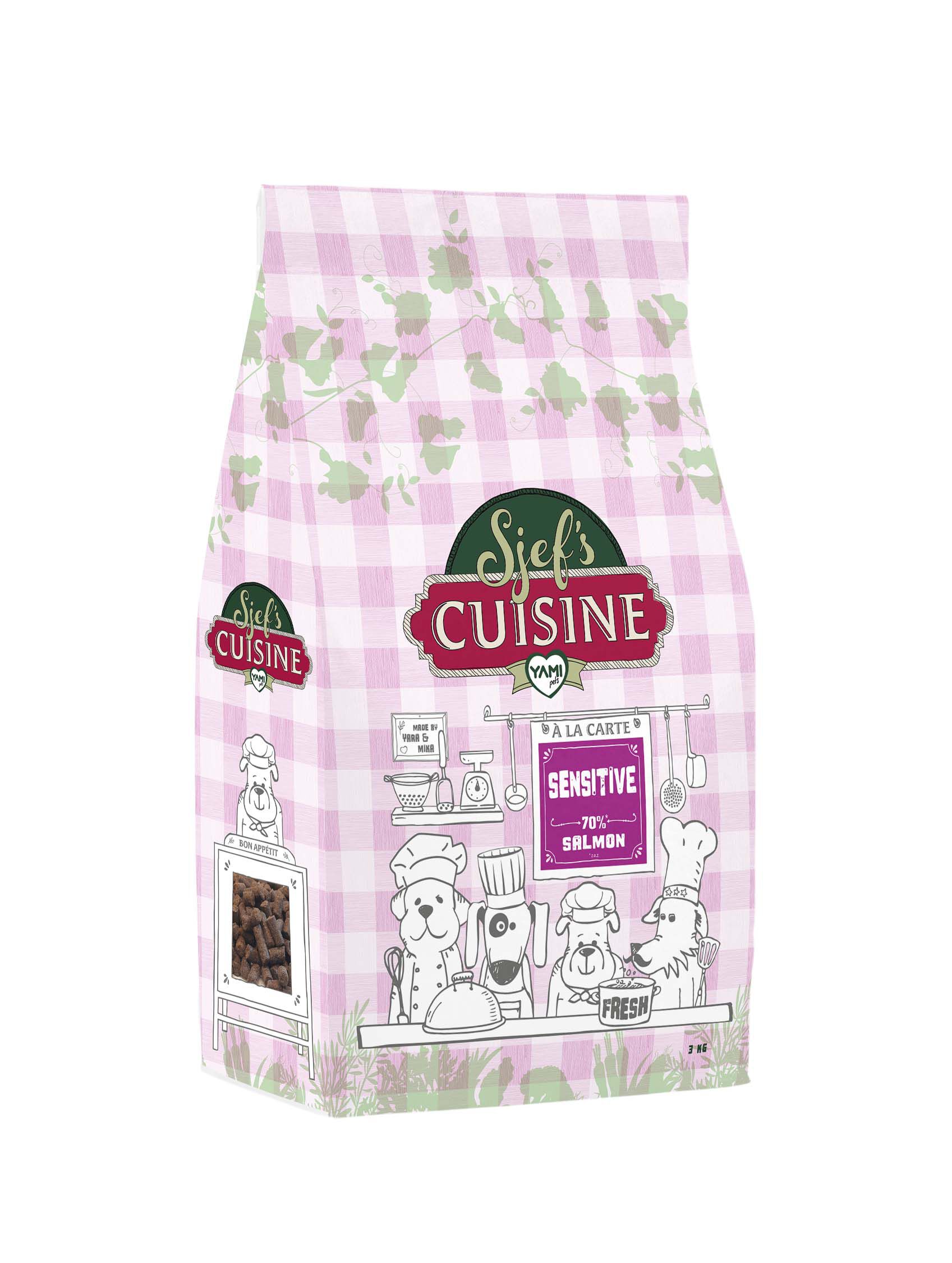 Sjef's Cuisine Sensitive - Hondenvoer - 12.5 Kilogram - rijst, zalm