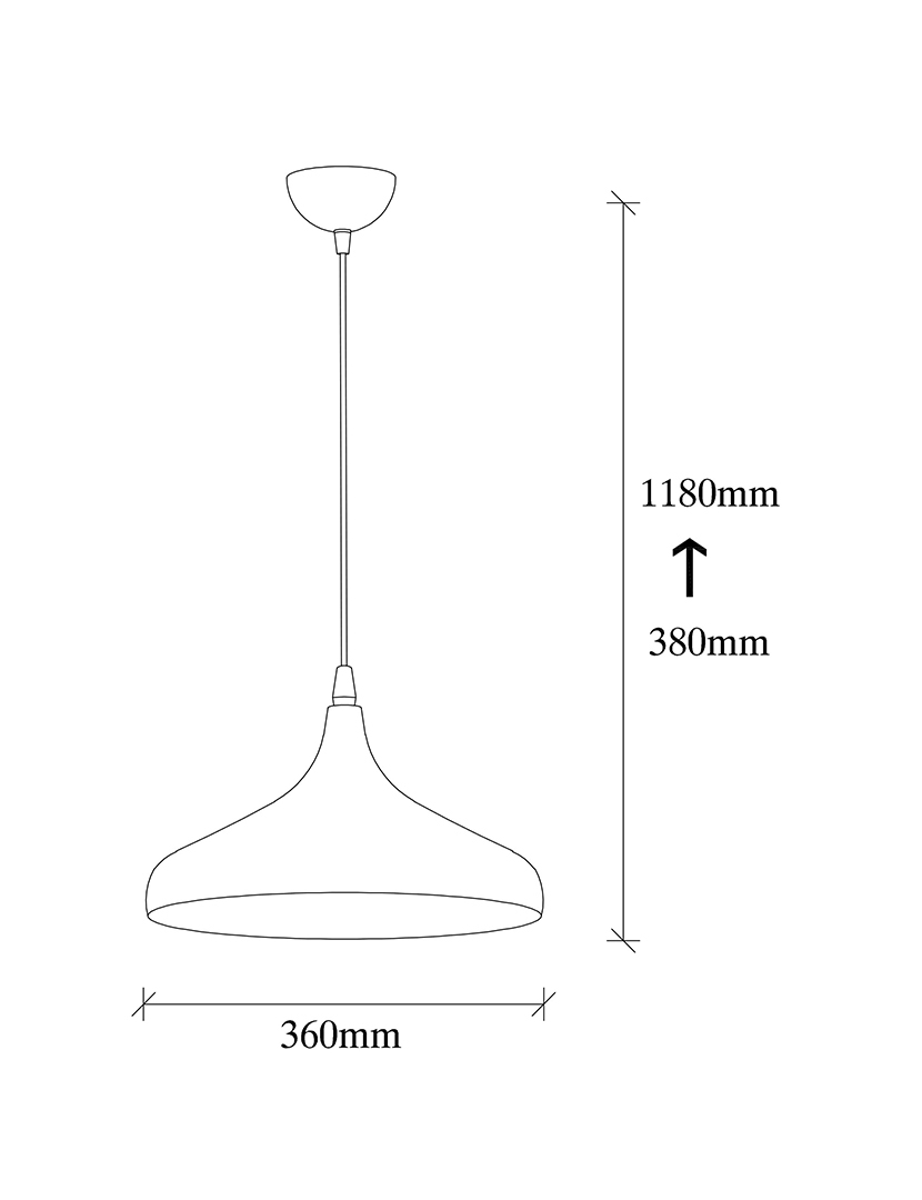 Tattoo-2641 Black Ceiling Lamp