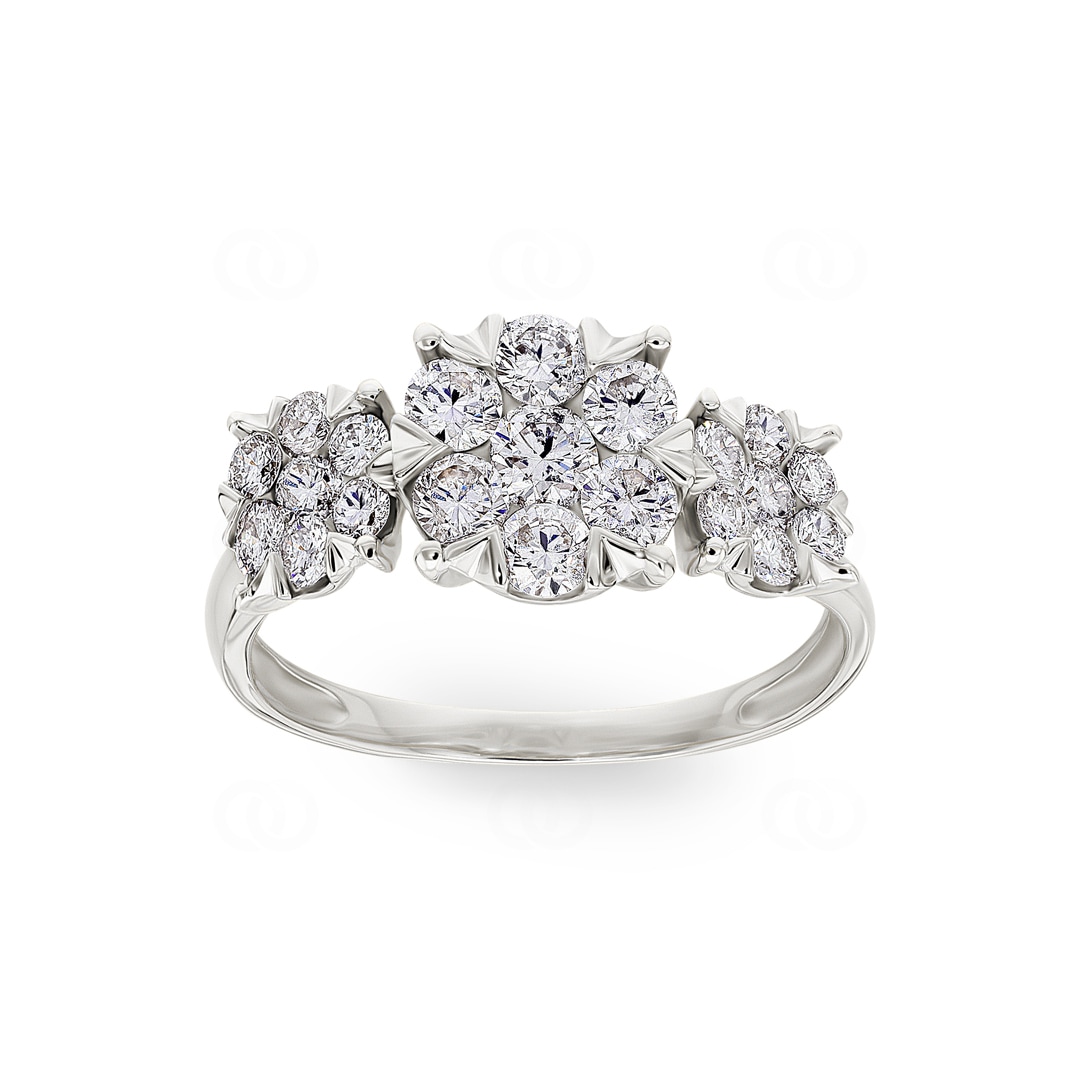 Verlobungsring 750/18 K Weissgold mit Diamanten 1.00 ct H/si by CHRISTIAN