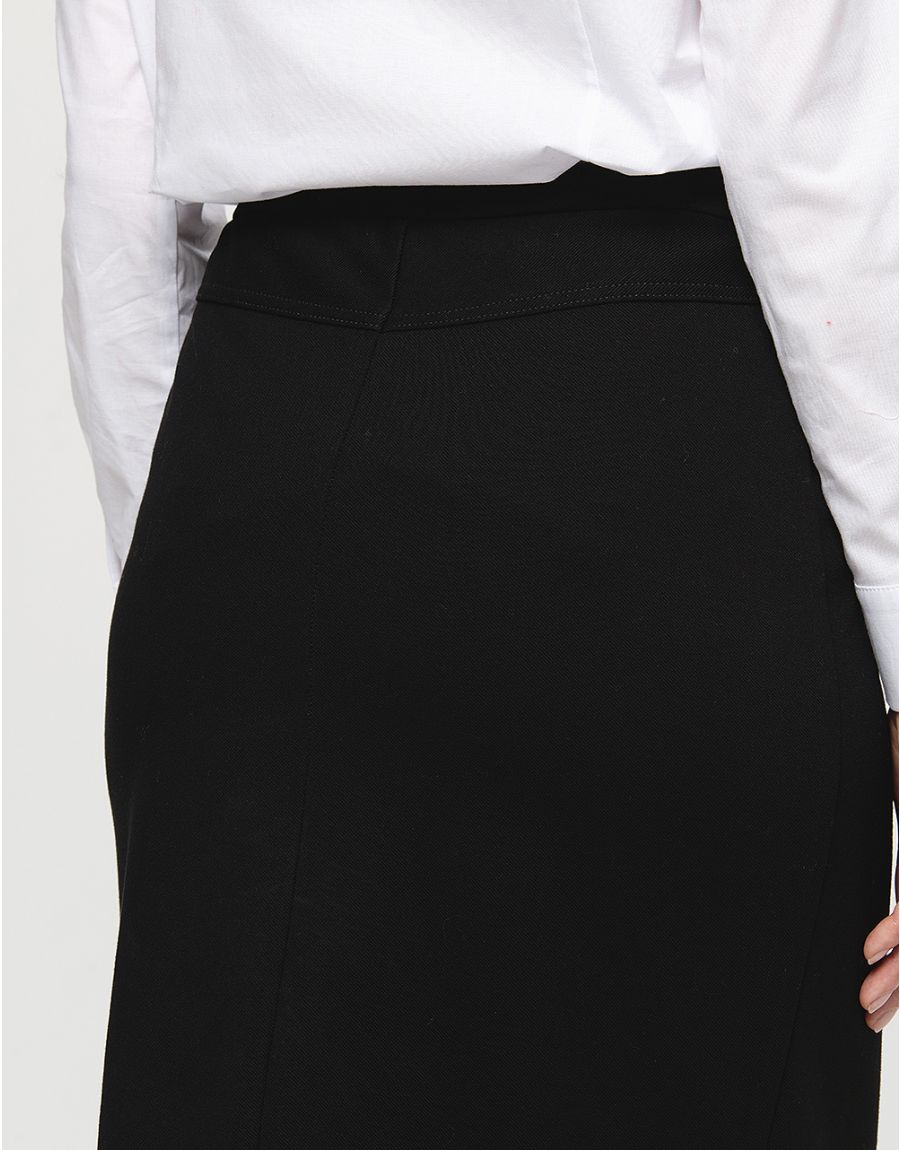 Jupe droite stretch noire