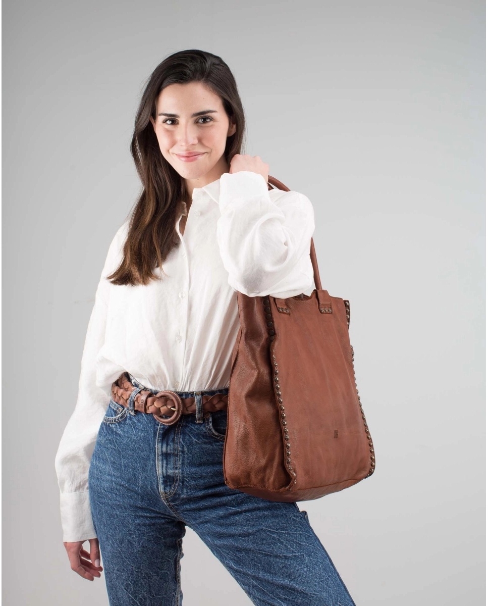 Biba Barcelona Heritage Schoudertas Portland Cuero