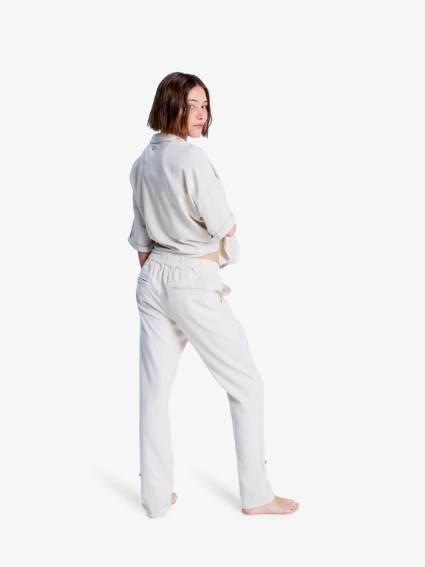 On The Seashore Pantalon cargo Beige Femme