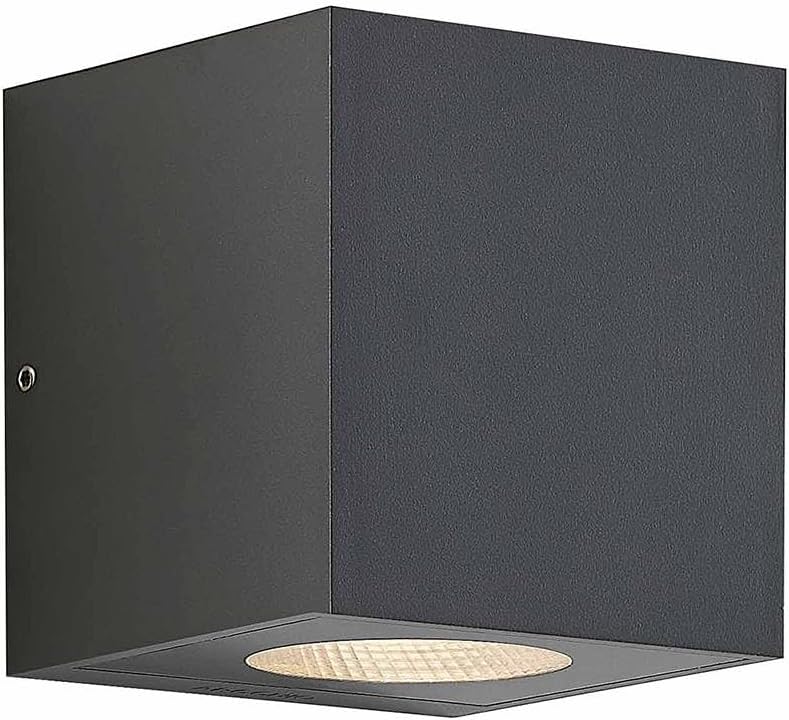 Arcchio LED Wandleuchte außen Tassnim (Modern) in Schwarz aus Aluminium (2 flammig,) - Außenwandleuchten Wandlampe Led Außenlampe Outdoor für Außenwand/Hauswand Haus Terrasse &
