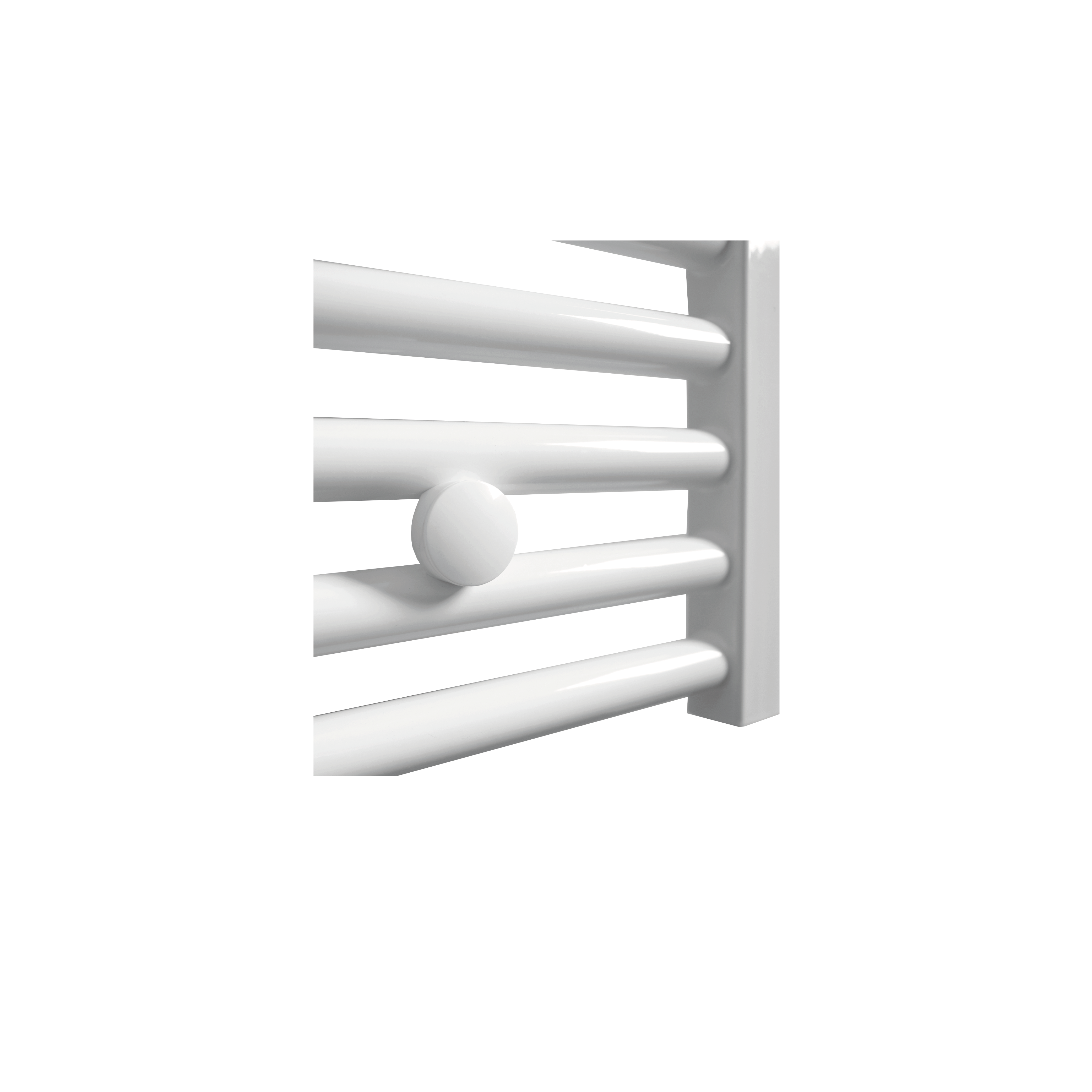 Sanicare HVS elektrische radiator 45x112cm wit met afstandsbediening en thermostaat wit linksonder