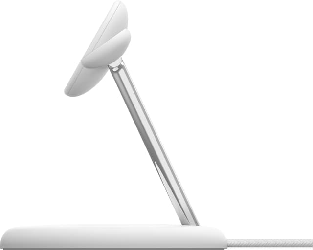 Belkin BoostCharge Pro 3-i-1 Qi2 trådløs opladningsstander (hvid)