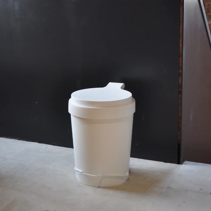 Authentics - Tip Treteimer 15 l, weiss / weiss