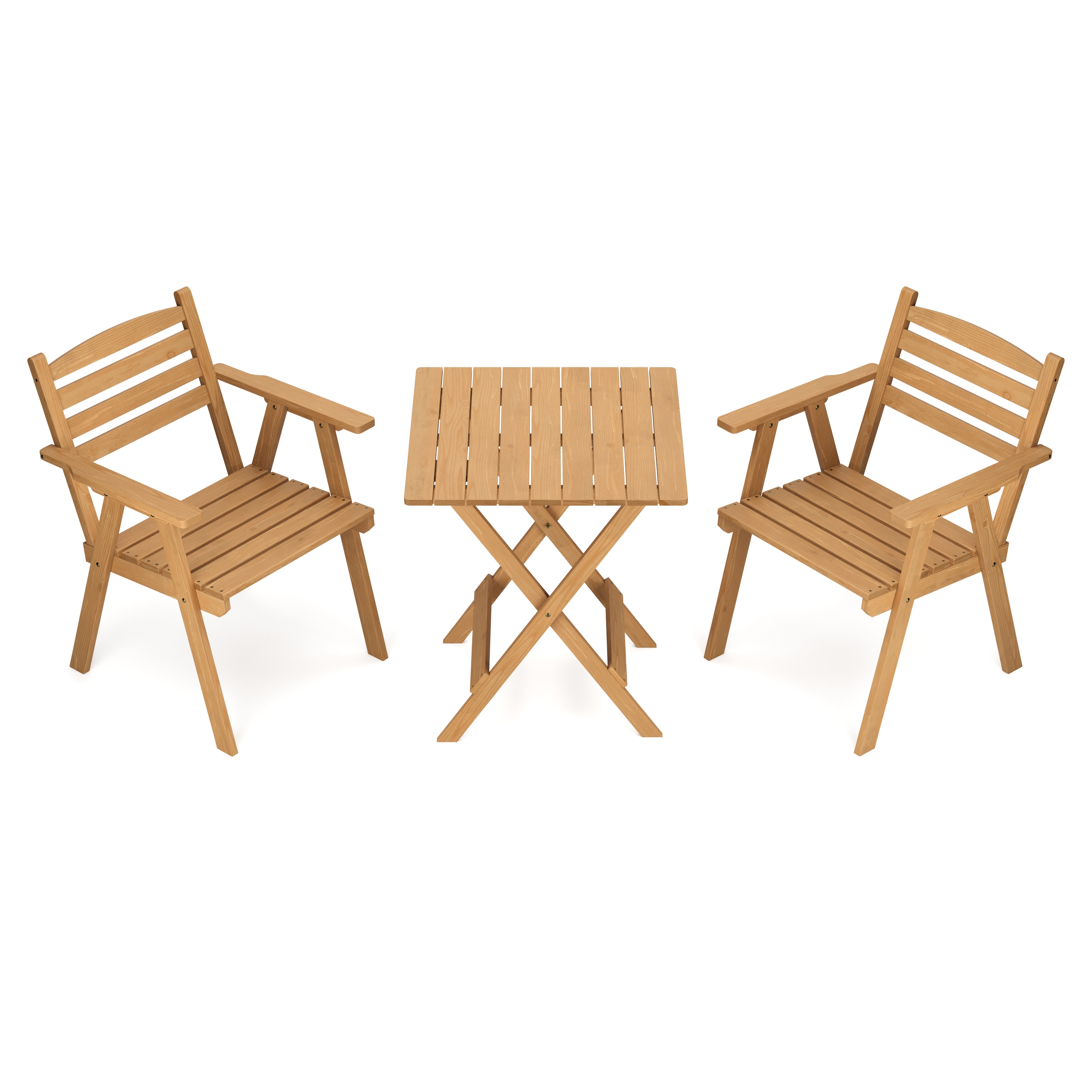 Bistroset Holz HUGO 3-teilig
