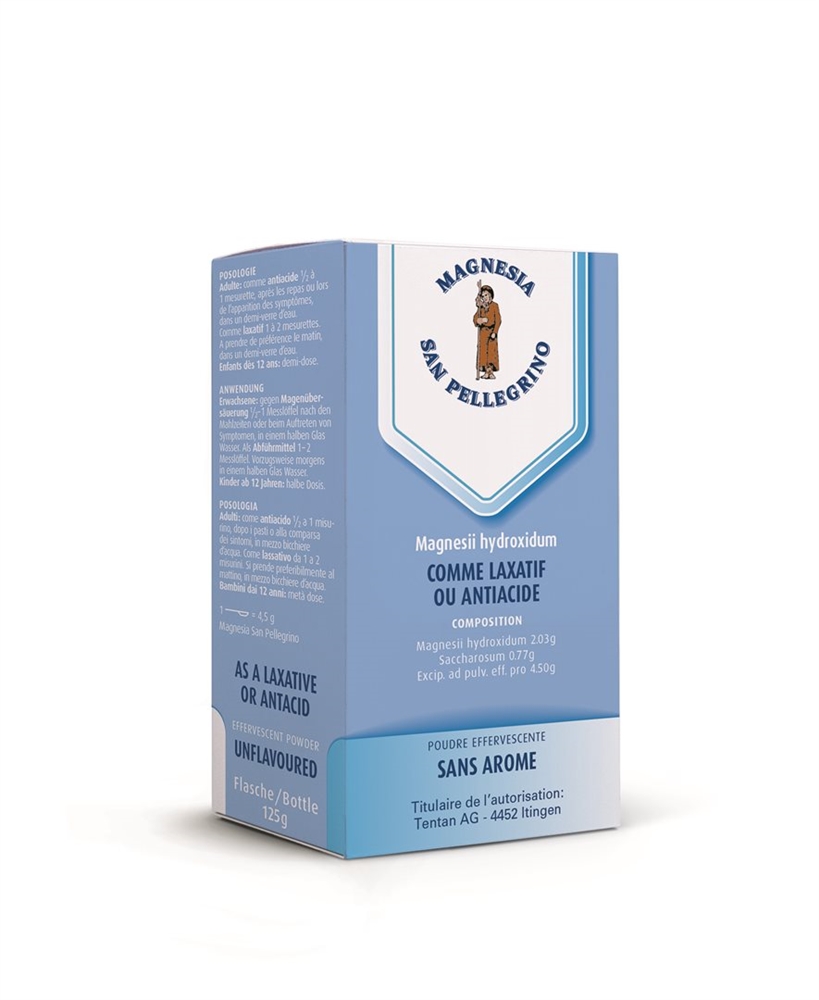 MAGNESIA SAN PELLEGRINO Brause Plv ohne Aroma 125 g<br>125 g, Brausepulver, ohne Aroma