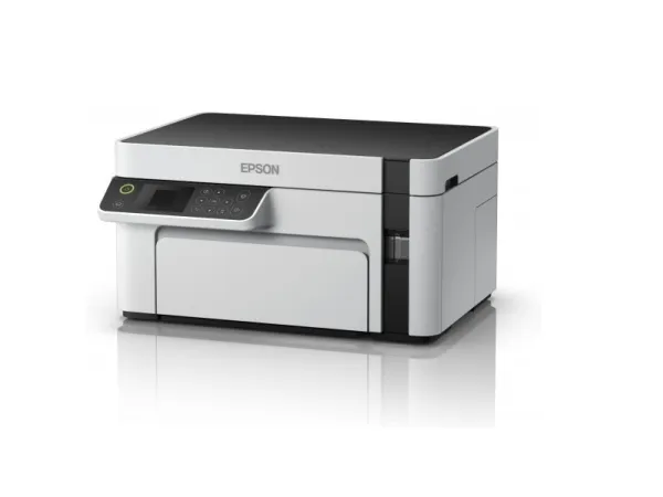Epson EcoTank ET-M2120 - Multifunktionsprinter - S/H - blækprinter - A4/Legal (medie) - op til 15 spm (udskriver) - 150 ark - USB, Wi-Fi - hvid