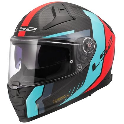 Casque LS2 FF811 - VECTOR II CARBON - GRID - Rouge / Bleu