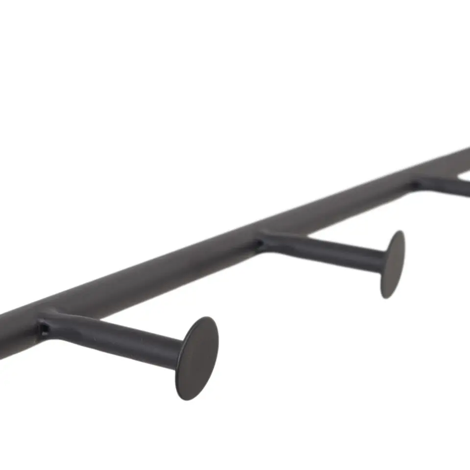 LOFT42 Jasmin Kapstok – Zwart – Metaal – 9 haken - 60x80x32