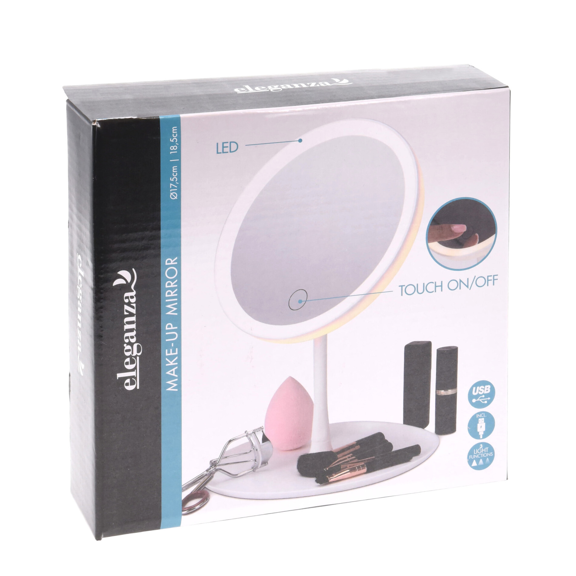 Schminkspiegel LED 19 cm