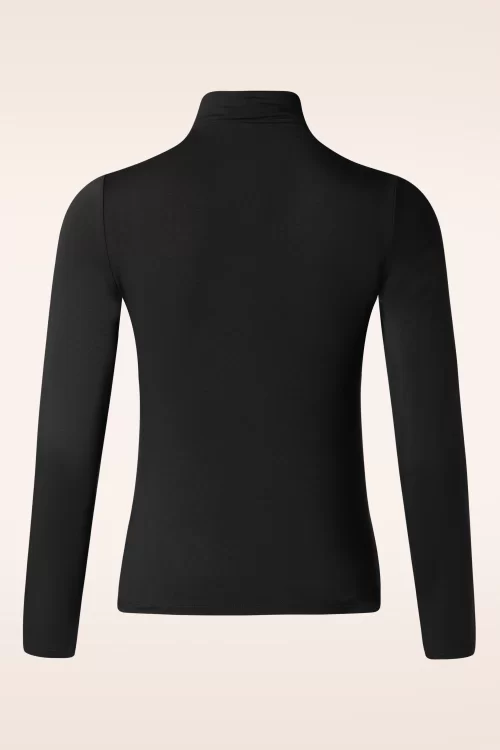 Surkana Pelle Perkins bamboe top in zwart