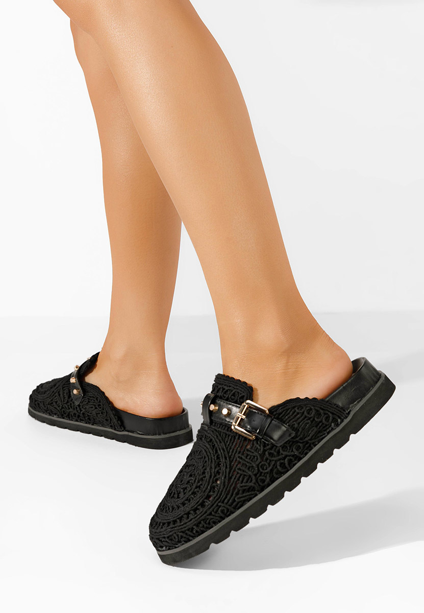 Sabots femme noirs Salovia