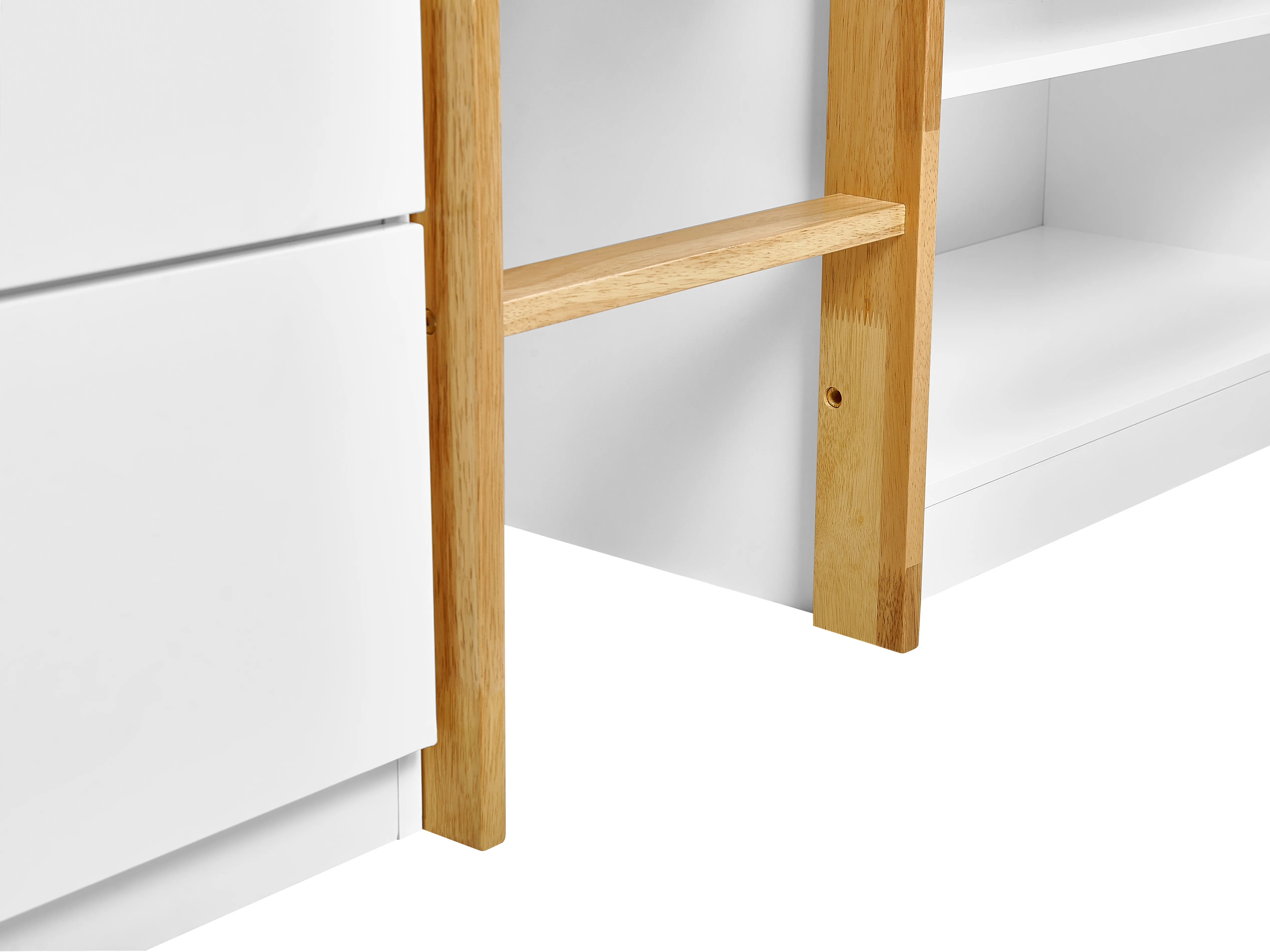 Verhoogd bed Hout SUSVILLE 90 x 200 cm Lichtbruin