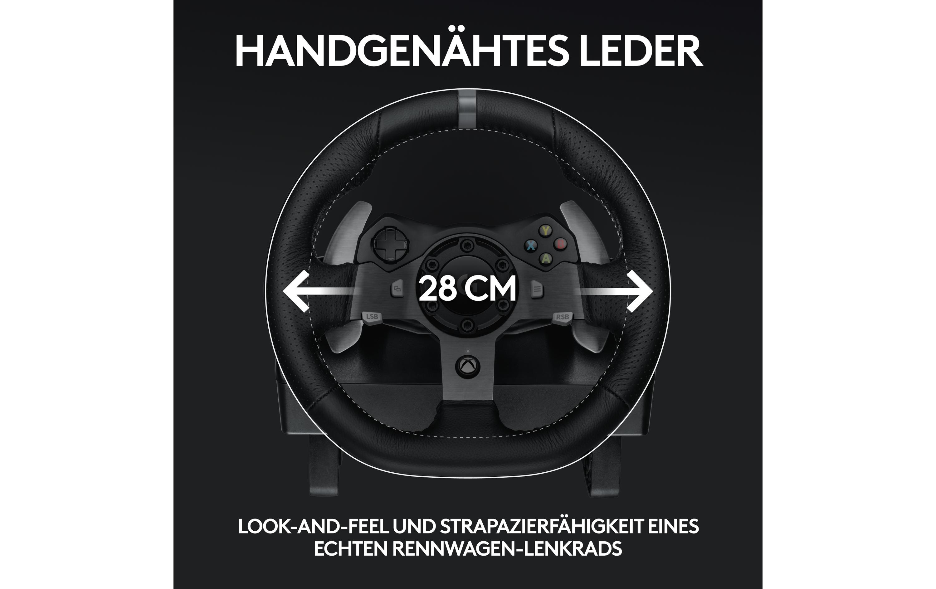 Lenkrad G920 Driving Force<br>Rennlenkrad und Pedale für Xbox Series X/S, Xbox One und Windows-PC