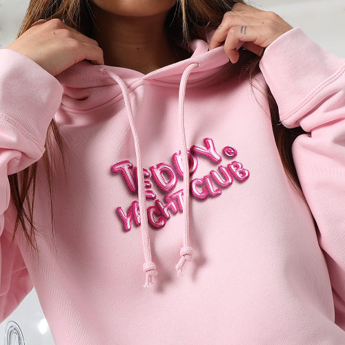 Sweat Capuche Femme Balloon Rose Pastel