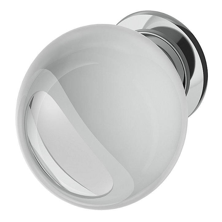 Bouton de meuble Ruis blanc ⌀.29mm x L.29mm