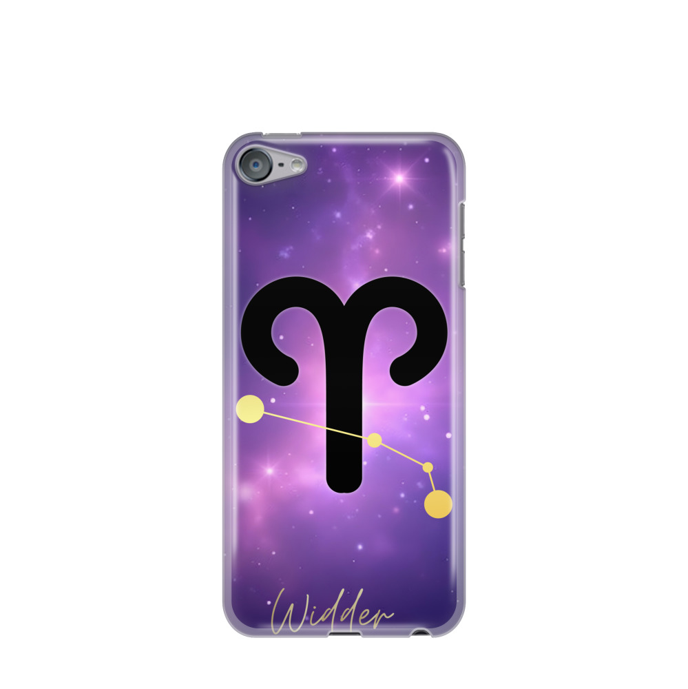 iPod Touch 7G Gummi Hülle Sternzeichen Widder 1 - Lila-Violett