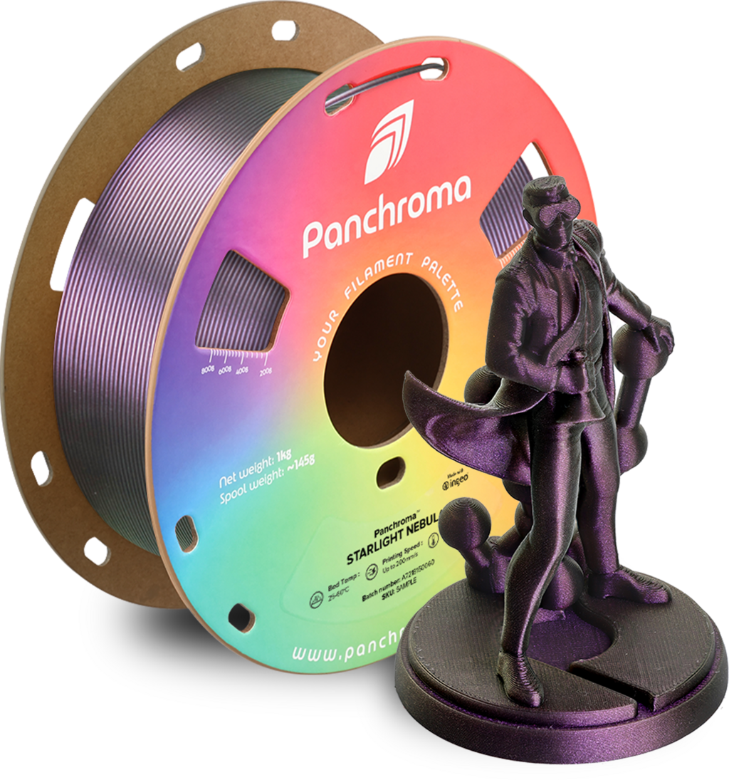 Polymaker  Panchroma™ PLA Starlight Nebula, 1,75 mm / 1000 g    Das Funkeln der Sterne in Nebula