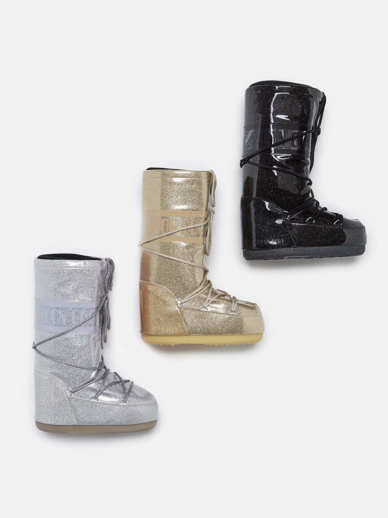 Moon Boot Mb Icon Glitter h001 silver