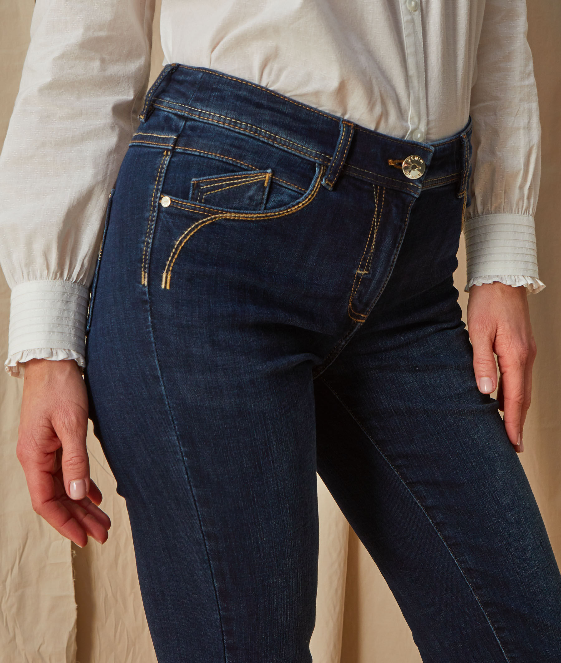 Jean droit NEW YORK femme - DARK RINSE