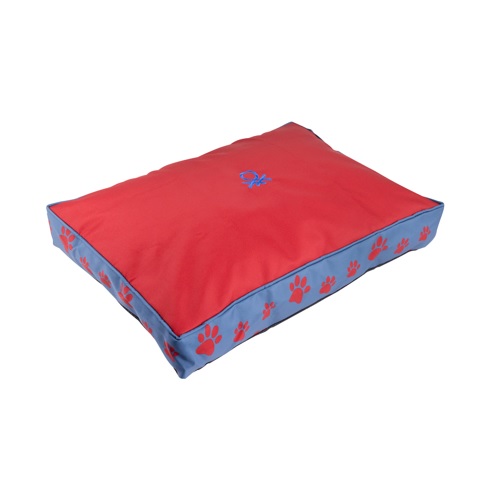 Capa de colchão Benetton com pegadas, vermelha, tamanho G: 80 x 65 cm