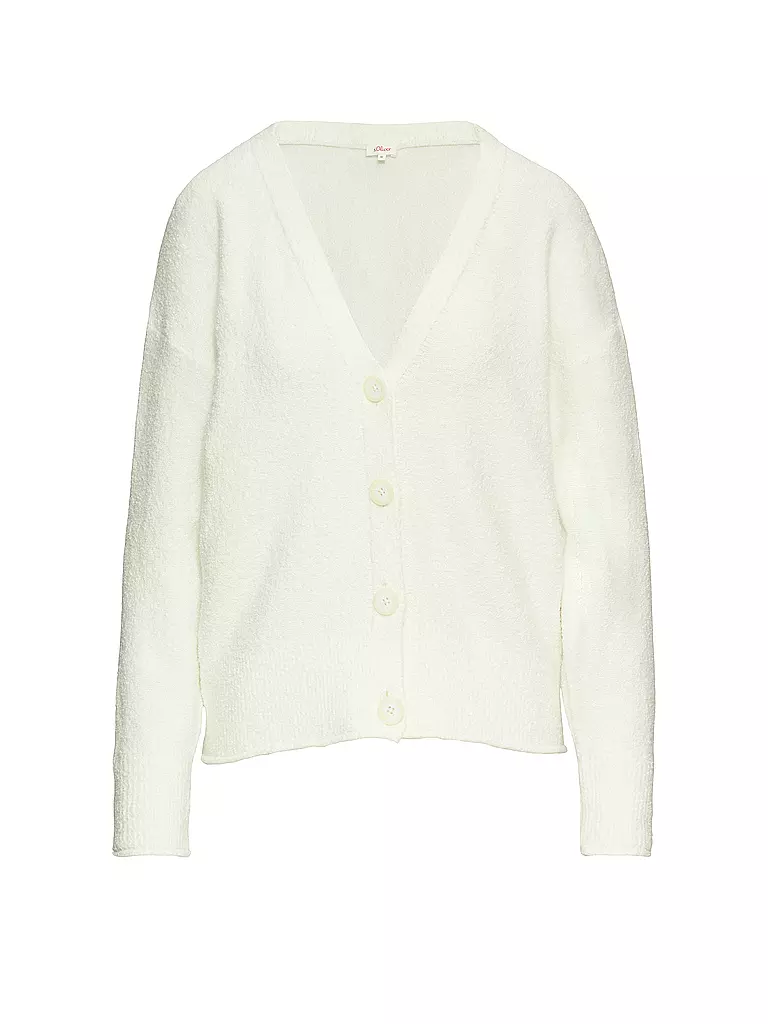 S.OLIVER Strickjacke weiss