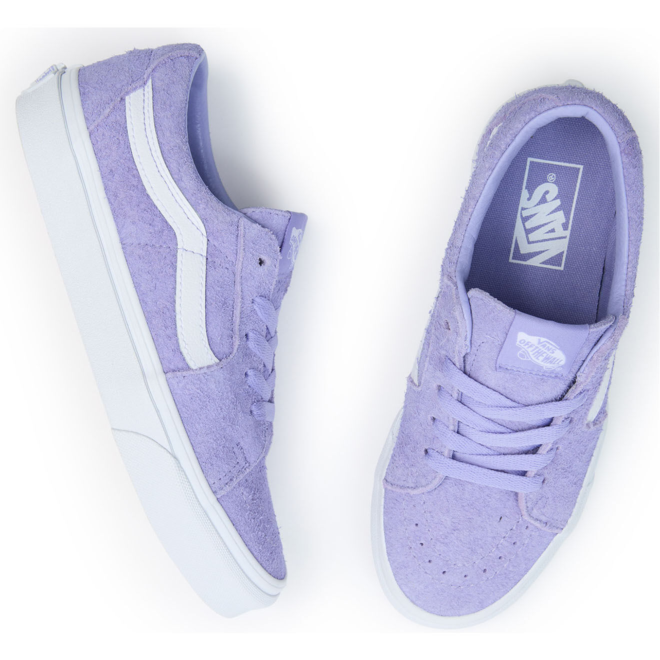 Vans Baskets en Velours de Cuir SK8-Low lavande