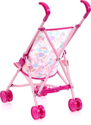 Bayer Design Dukkevogn Buggy Sett med Dukke, Pink