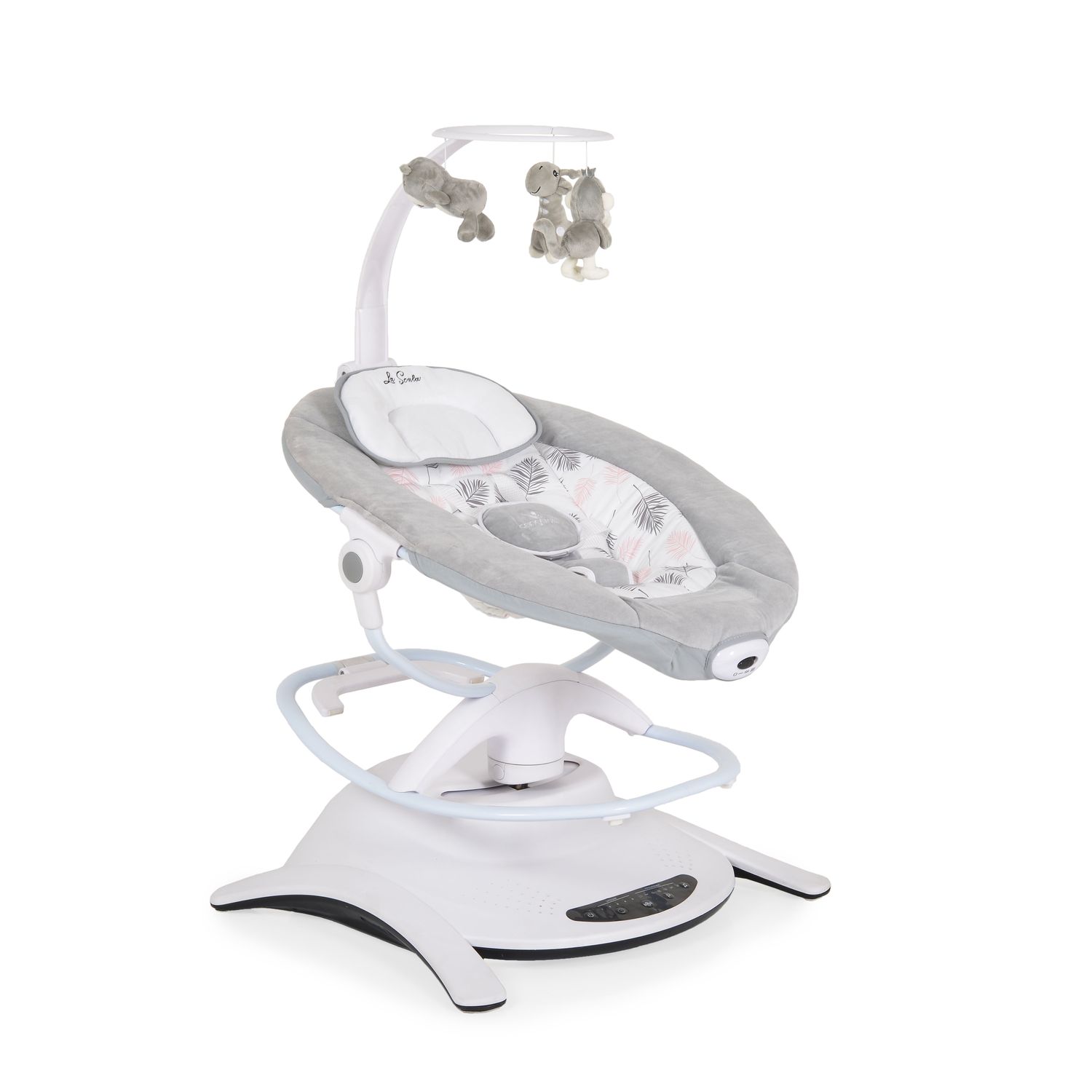 Cangaroo Babywippe La Scala elektrisch Schaukelfunktion Vibration Fernbedienung rosa