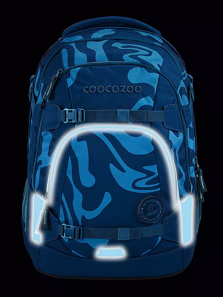 COOCAZOO Schulrucksack MATE BREAKING WAVES blau