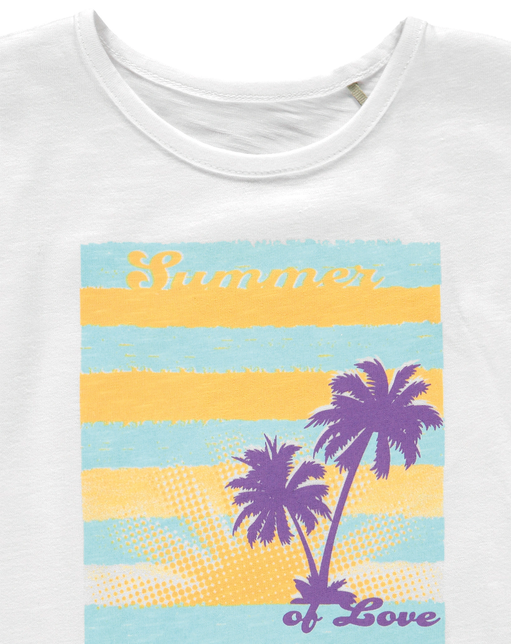 T-Shirt HAPPINESS in bright white
