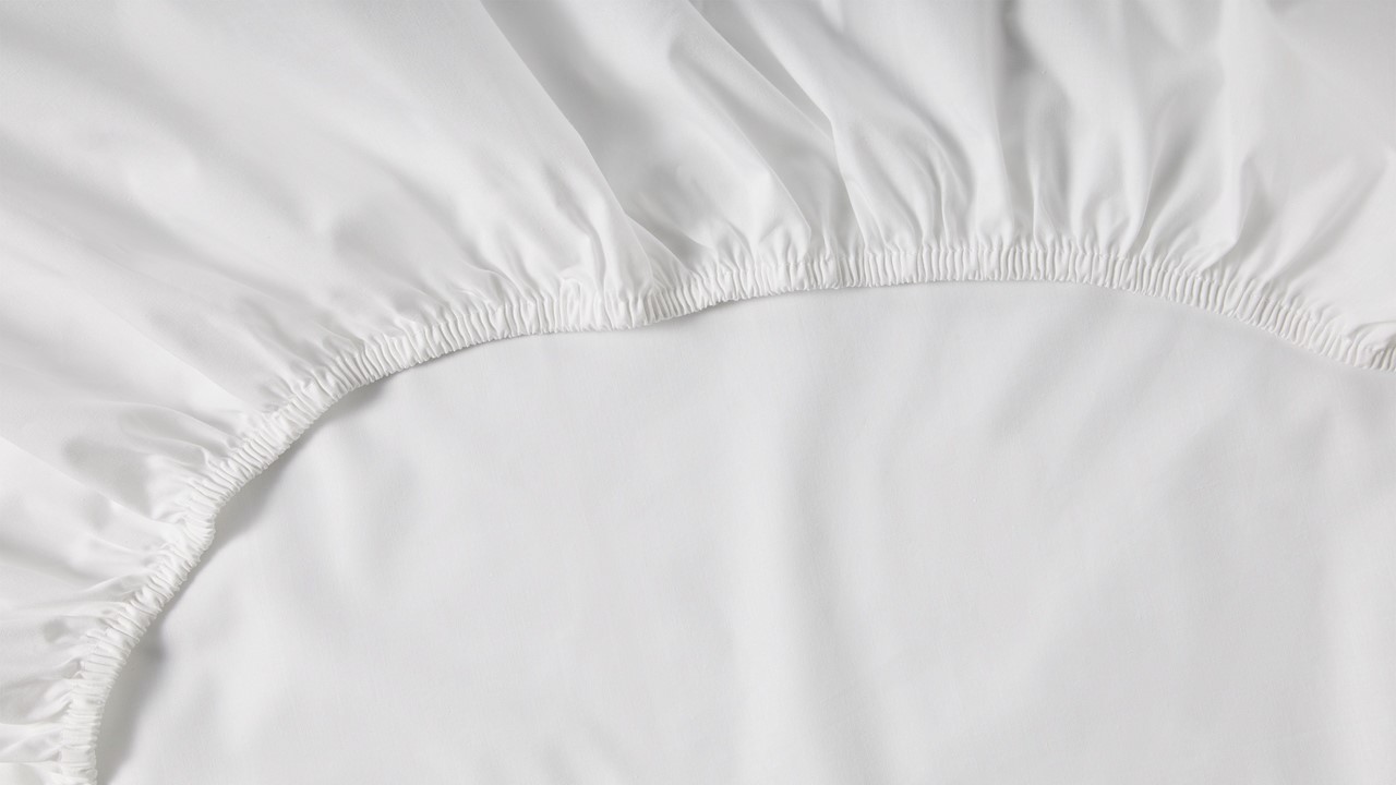 Hoeslaken Beter Bed Select Perkal splittopper wit