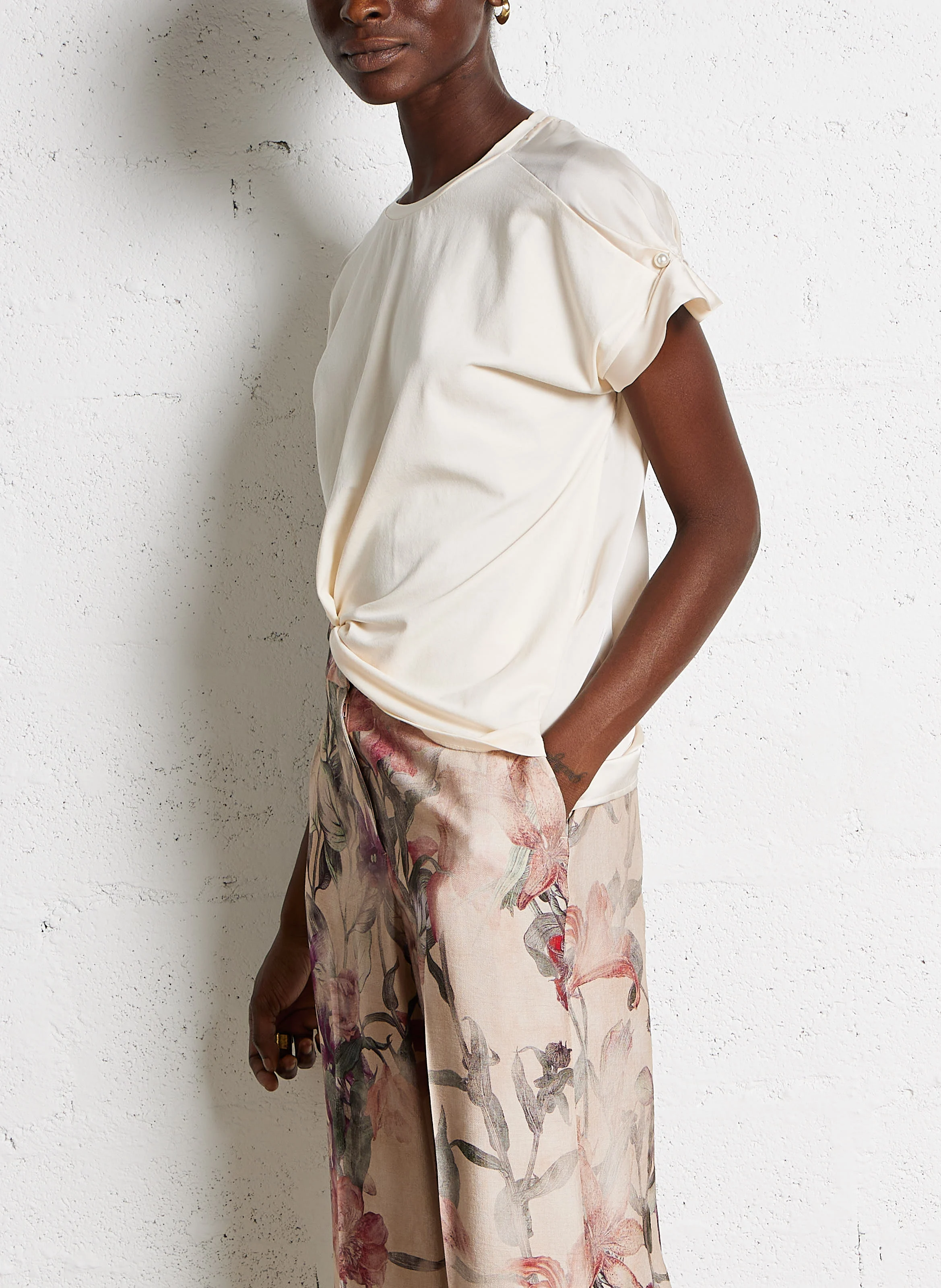 Pantalon large imprimé | Multicolore