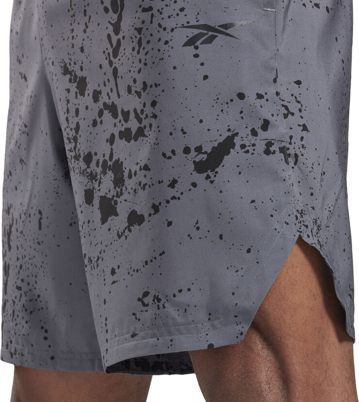 Reebok Workout Ready Allover Print træningsshorts Grå
