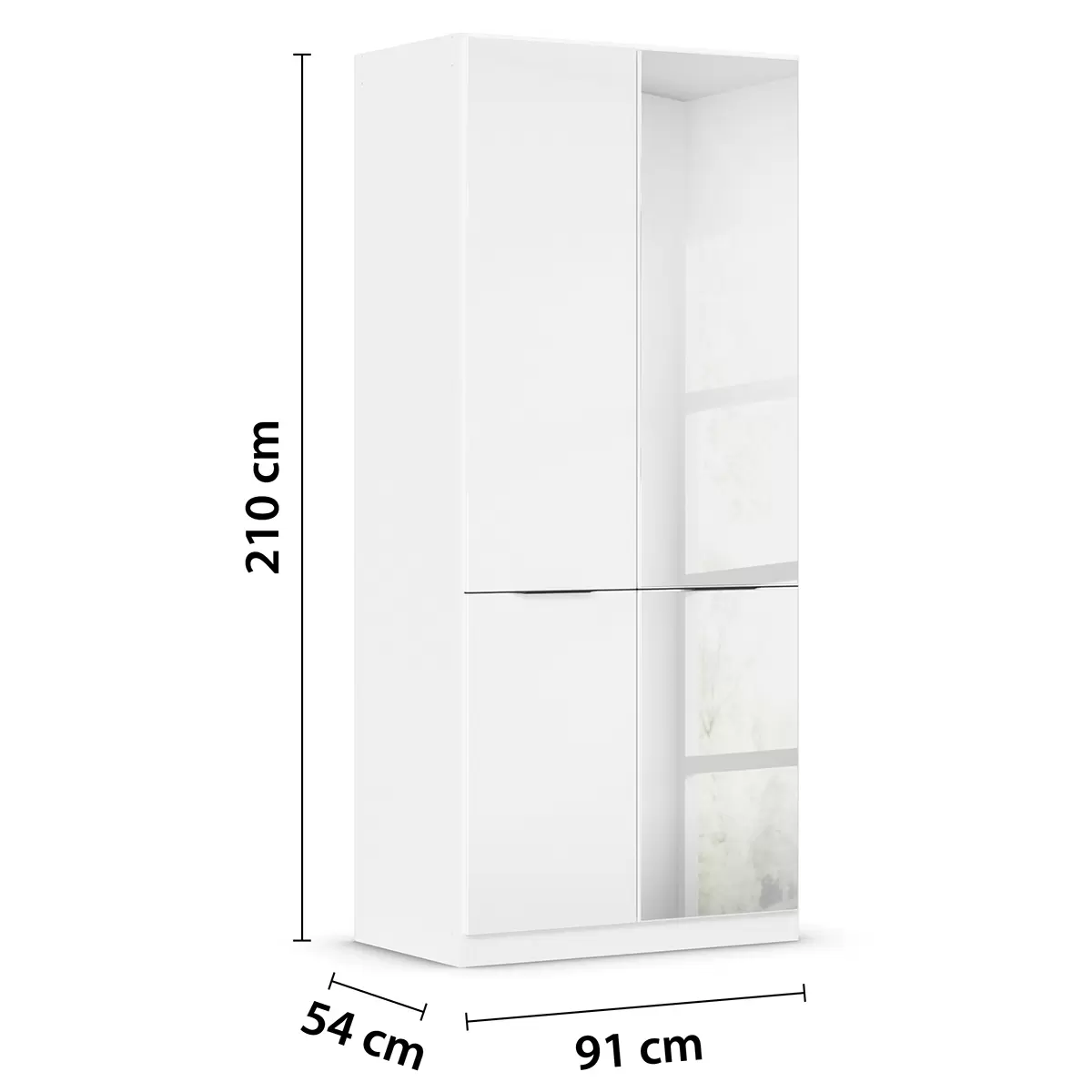 Kleiderschrank 2trg. Max weiss