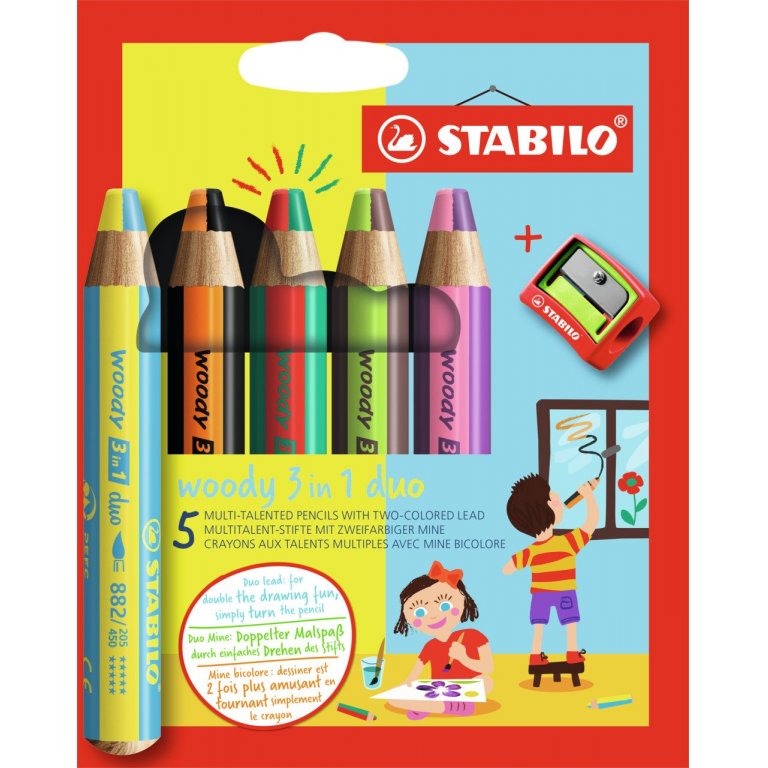 Stabilo woody 3 in 1 duo, Set