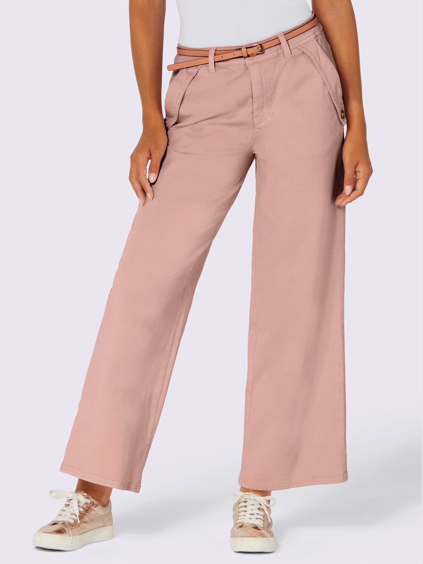 Pantalon mélange coton et lyocell de qualité