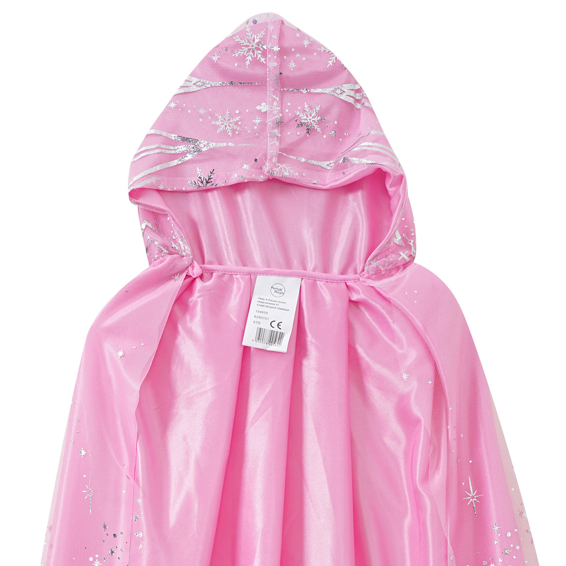 Topolino Prinzessinnen-Cape mit Glitzer-Print rosa