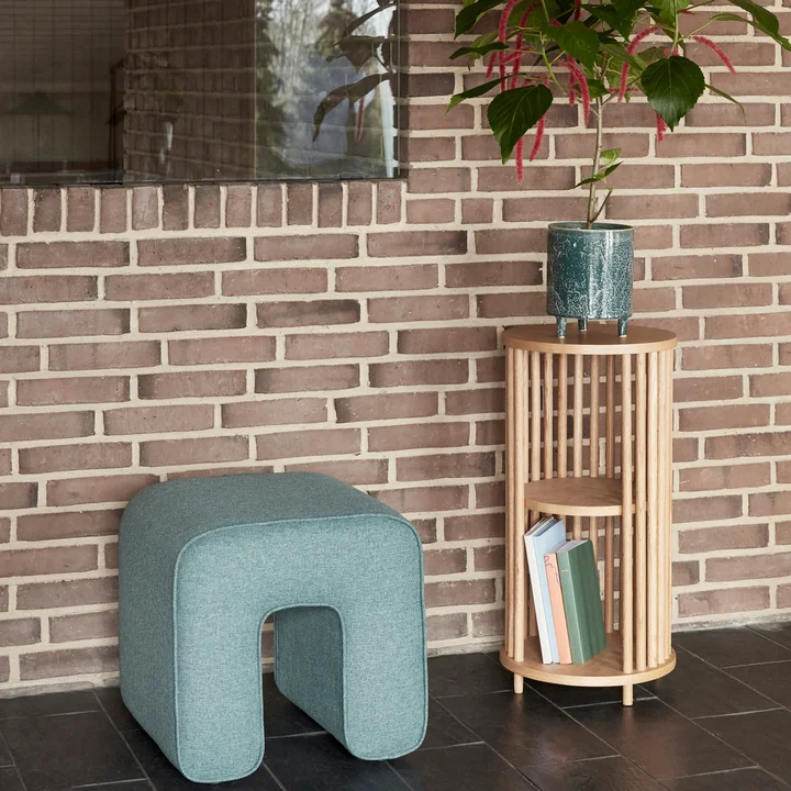 Hübsch Interior - Beistelltisch mit Streben H 42 cm, 37 x 27 cm, Eiche