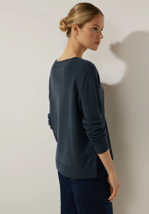 Pullover mit V-Ausschnitt - cool vintage green