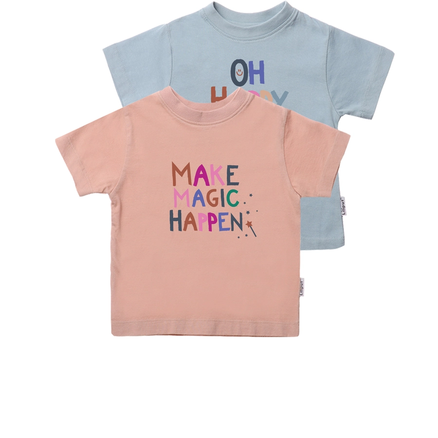 Liliput T-Shirt (Set, 2-tlg.) Make Magic happen rosa-blau