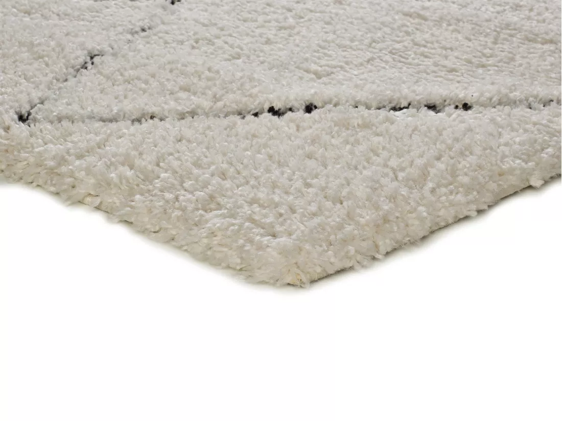 Tapis intérieur - shaggy - crème - 200 x 290 cm - ATESA