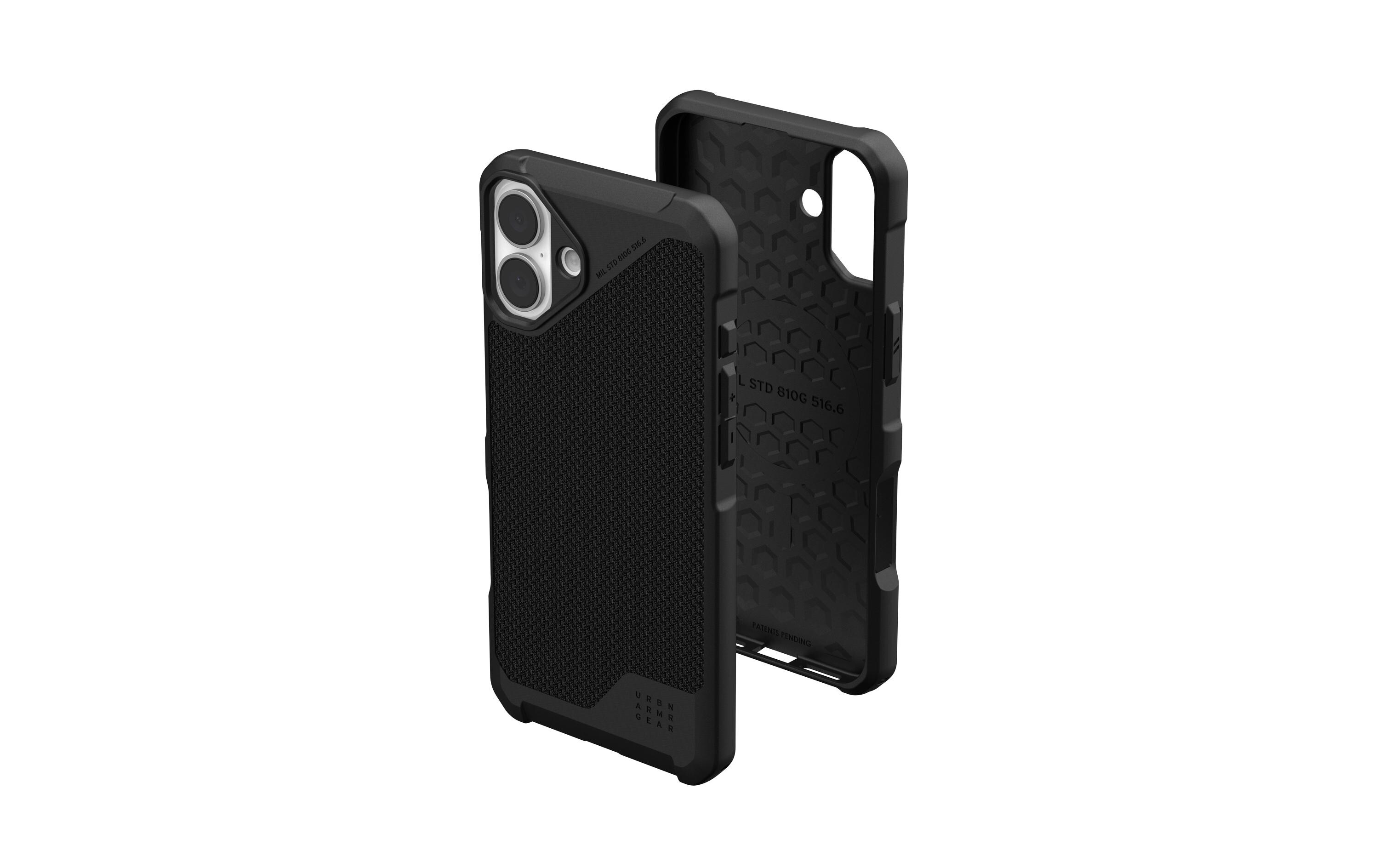 Back Cover Metropolis LT iPhone 16 Plus Kevlar BlackSchutzhülle für das Apple iPhone 16 Plus