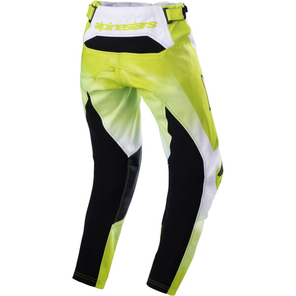 Alpinestars - Pantalon enfant Youth Racer Push Blanc / Jaune fluo